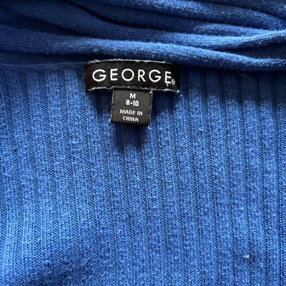 George Blue Ribbed Sweater - Picture 2 of 3